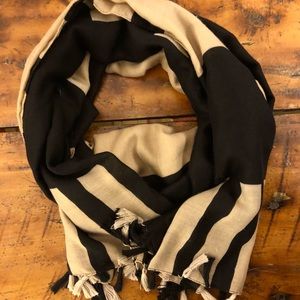 Aldo Black and Tan Scarf